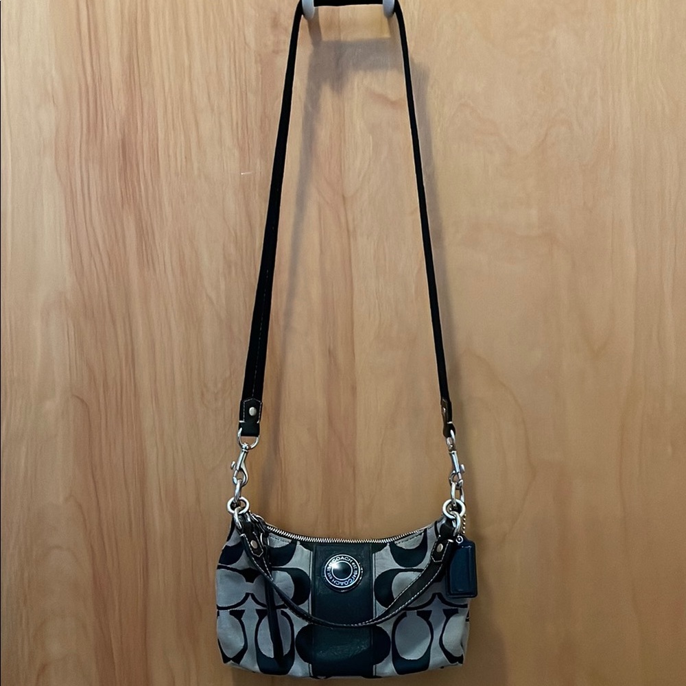 Coach Signature Stripe Demi Bag -F19218